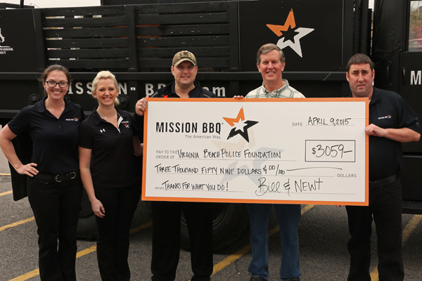 Mission BBQ donates to VB Police Foundation